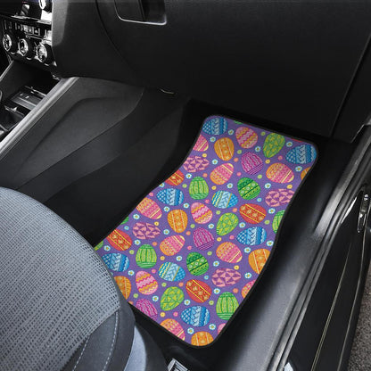 Easter Eggs Pattern Print Design RB010 Car Floor Mats-JorJune