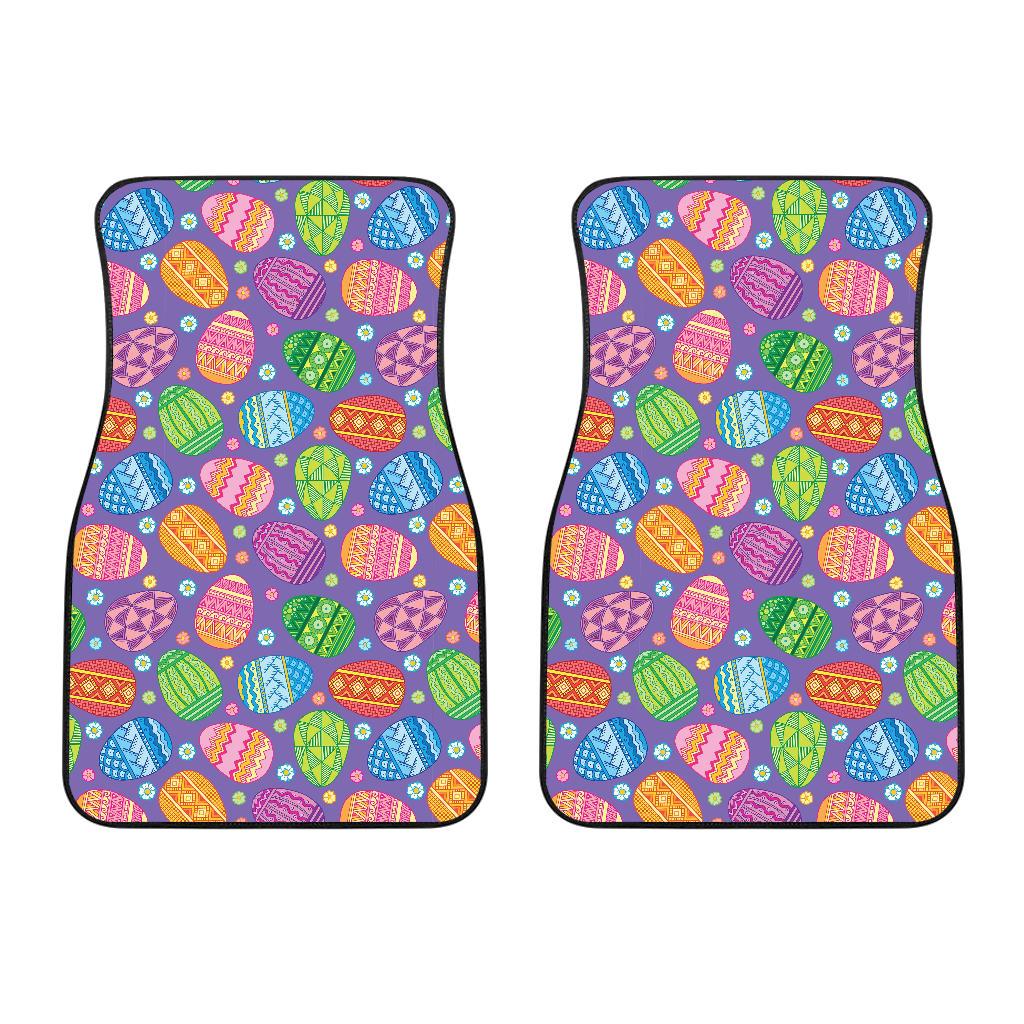 Easter Eggs Pattern Print Design RB010 Car Floor Mats-JorJune