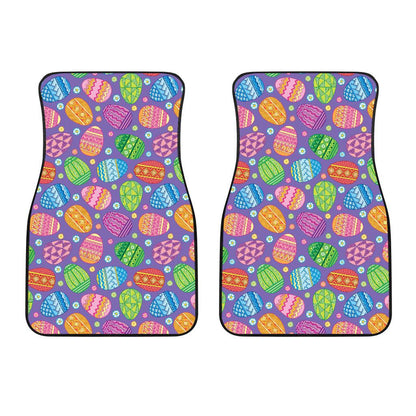 Easter Eggs Pattern Print Design RB010 Car Floor Mats-JorJune