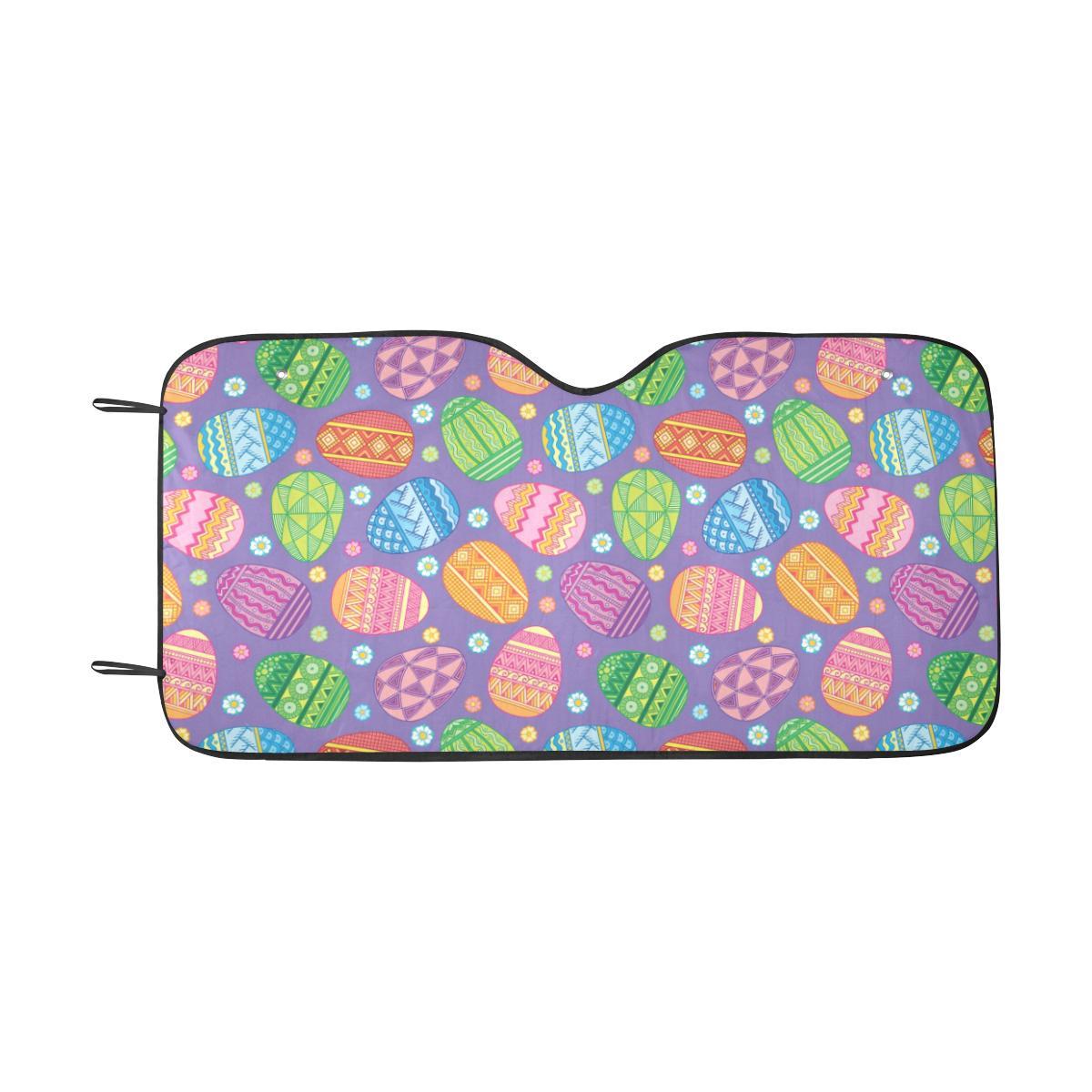 Easter Eggs Pattern Print Design RB010 Car Sun Shade-JorJune