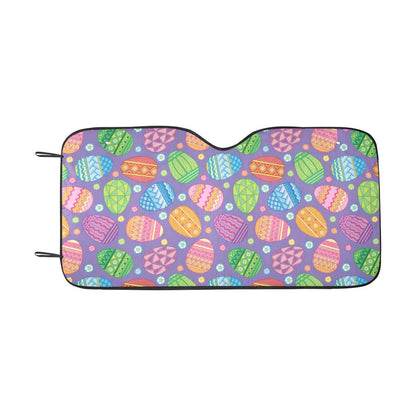 Easter Eggs Pattern Print Design RB010 Car Sun Shade-JorJune