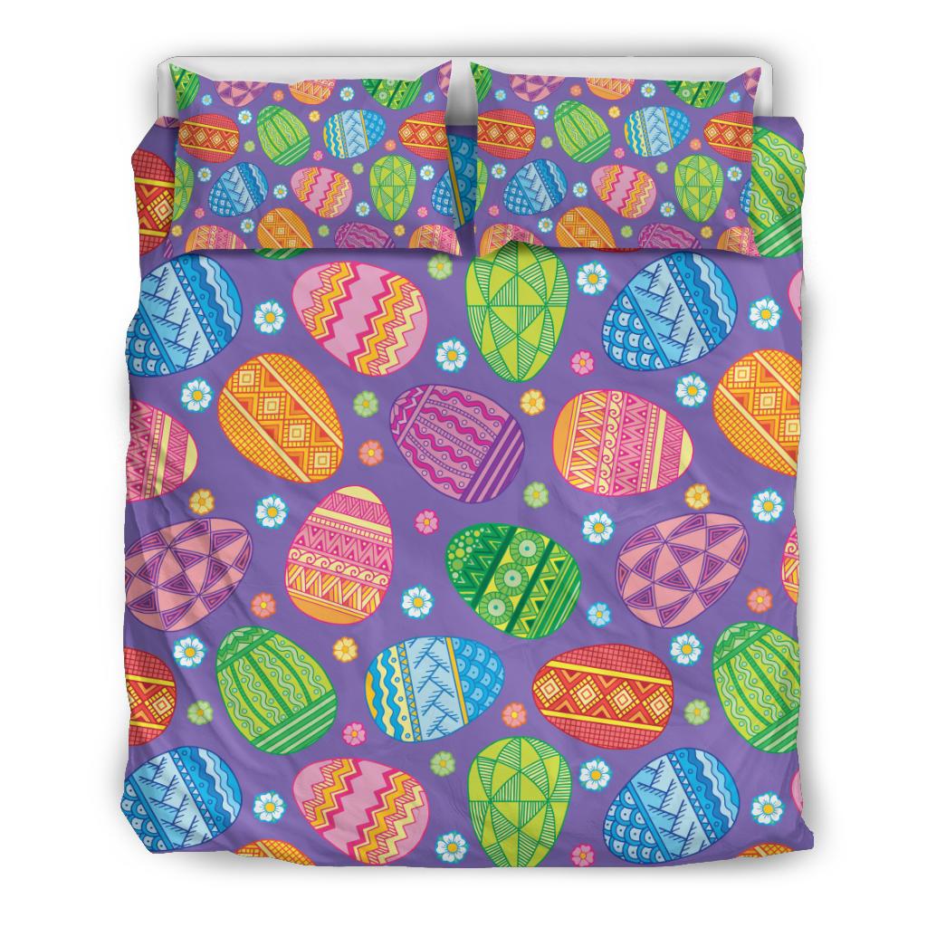 Easter Eggs Pattern Print Design RB010 Duvet Cover Bedding Set-JORJUNE.COM