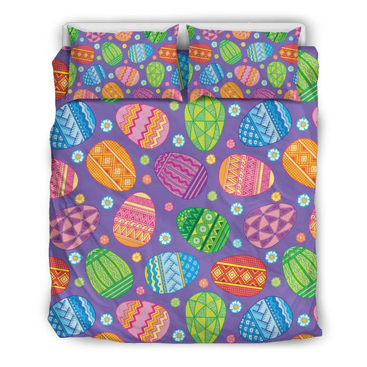 Easter Eggs Pattern Print Design RB010 Duvet Cover Bedding Set-JORJUNE.COM