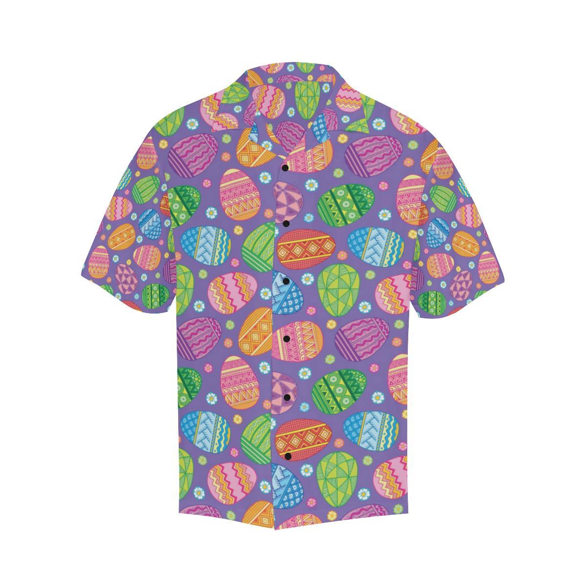 Easter Eggs Pattern Print Design RB010 Men Hawaiian Shirt-JorJune