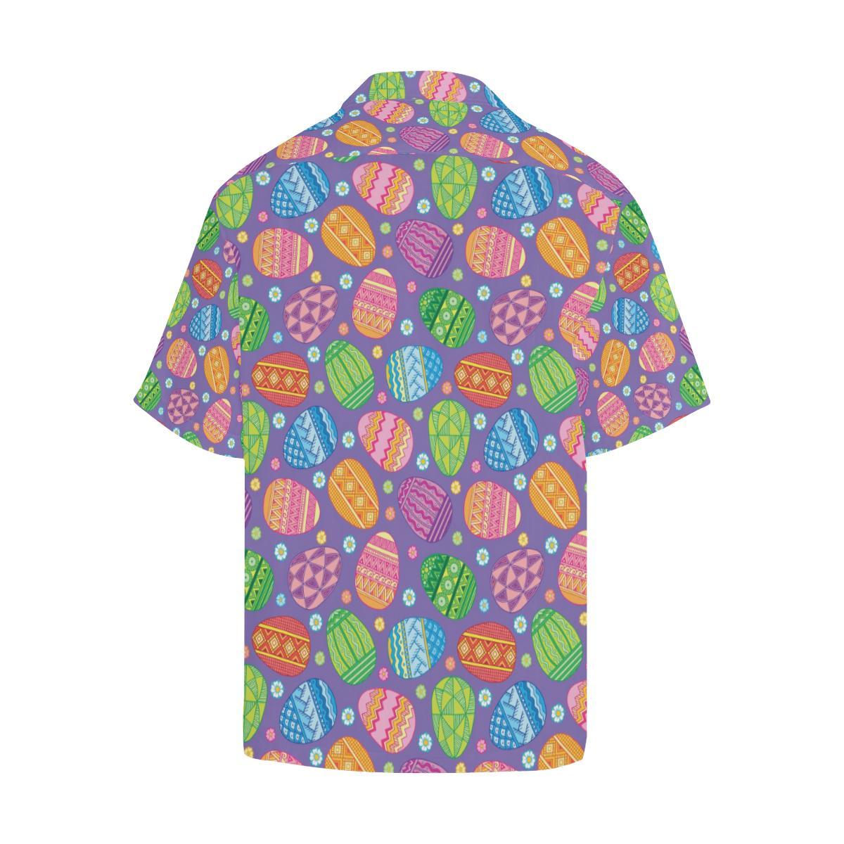 Easter Eggs Pattern Print Design RB010 Men Hawaiian Shirt-JorJune