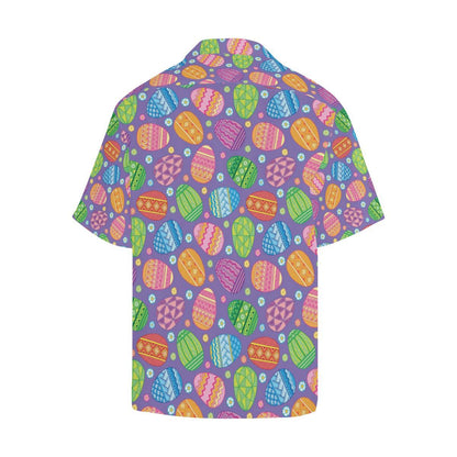 Easter Eggs Pattern Print Design RB010 Men Hawaiian Shirt-JorJune