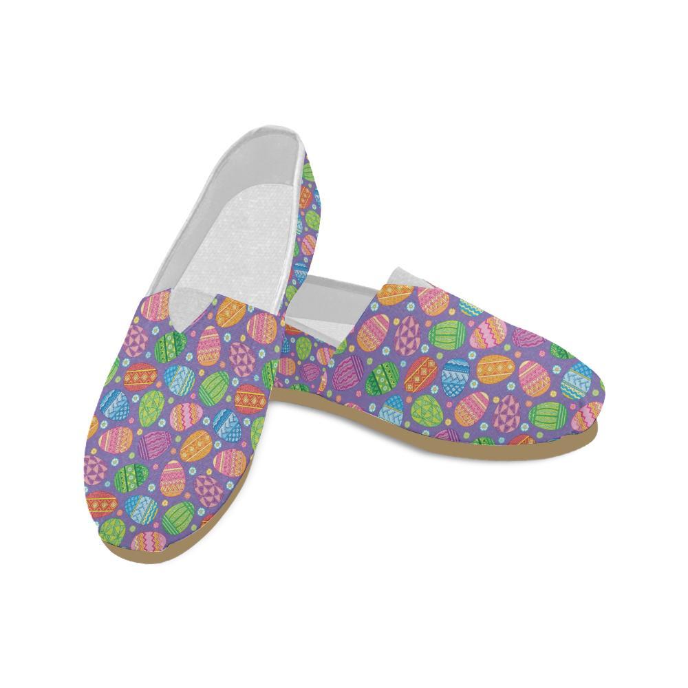 Easter Eggs Pattern Print Design RB010 Women Casual Shoes-JorJune.com