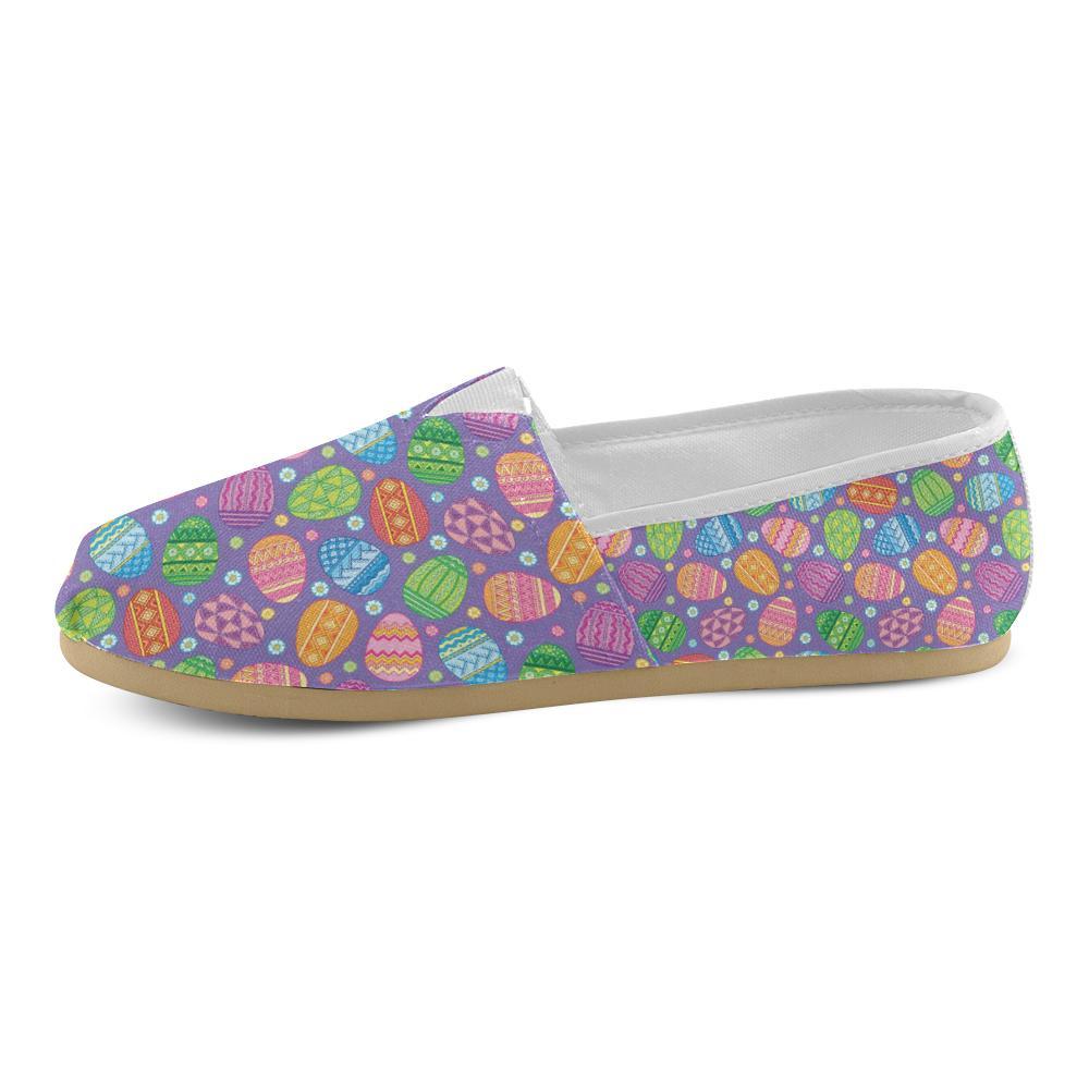 Easter Eggs Pattern Print Design RB010 Women Casual Shoes-JorJune.com