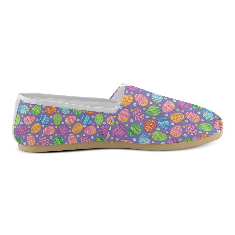 Easter Eggs Pattern Print Design RB010 Women Casual Shoes-JorJune.com