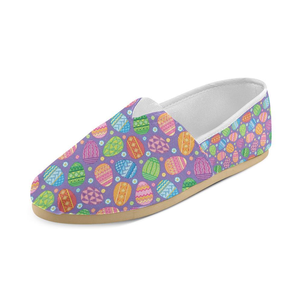 Easter Eggs Pattern Print Design RB010 Women Casual Shoes-JorJune.com