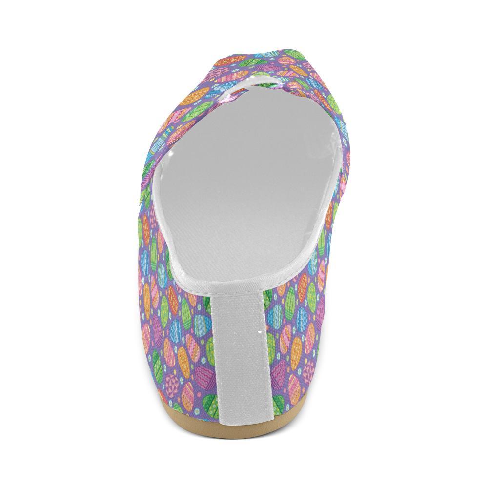 Easter Eggs Pattern Print Design RB010 Women Casual Shoes-JorJune.com