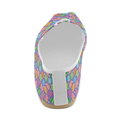 Easter Eggs Pattern Print Design RB010 Women Casual Shoes-JorJune.com