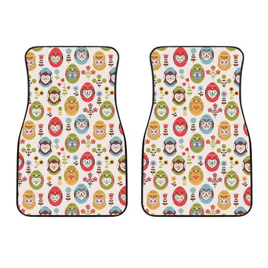 Easter Eggs Pattern Print Design RB011 Car Floor Mats-JorJune