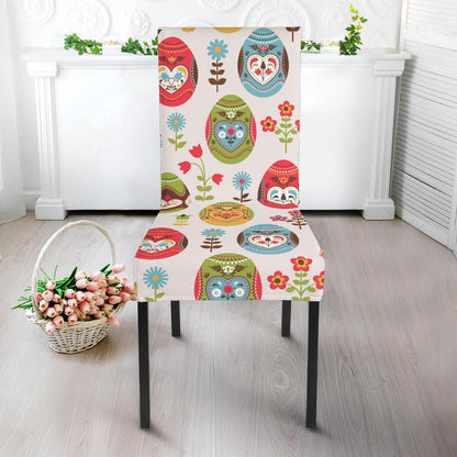 Easter Eggs Pattern Print Design RB011 Dining Chair Slipcover-JORJUNE.COM