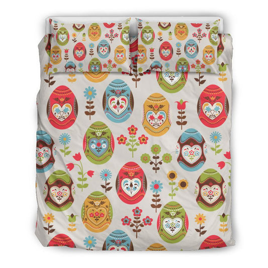 Easter Eggs Pattern Print Design RB011 Duvet Cover Bedding Set-JORJUNE.COM