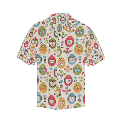Easter Eggs Pattern Print Design RB011 Men Hawaiian Shirt-JorJune