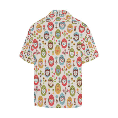 Easter Eggs Pattern Print Design RB011 Men Hawaiian Shirt-JorJune