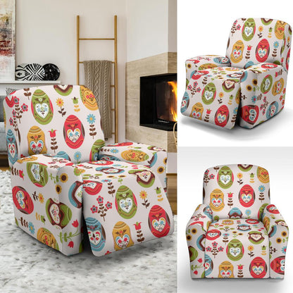 Easter Eggs Pattern Print Design RB011 Recliner Slipcover-JORJUNE.COM