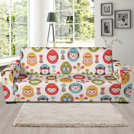 Easter Eggs Pattern Print Design RB011 Sofa Slipcover-JORJUNE.COM