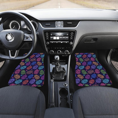 Easter Eggs Pattern Print Design RB012 Car Floor Mats-JorJune