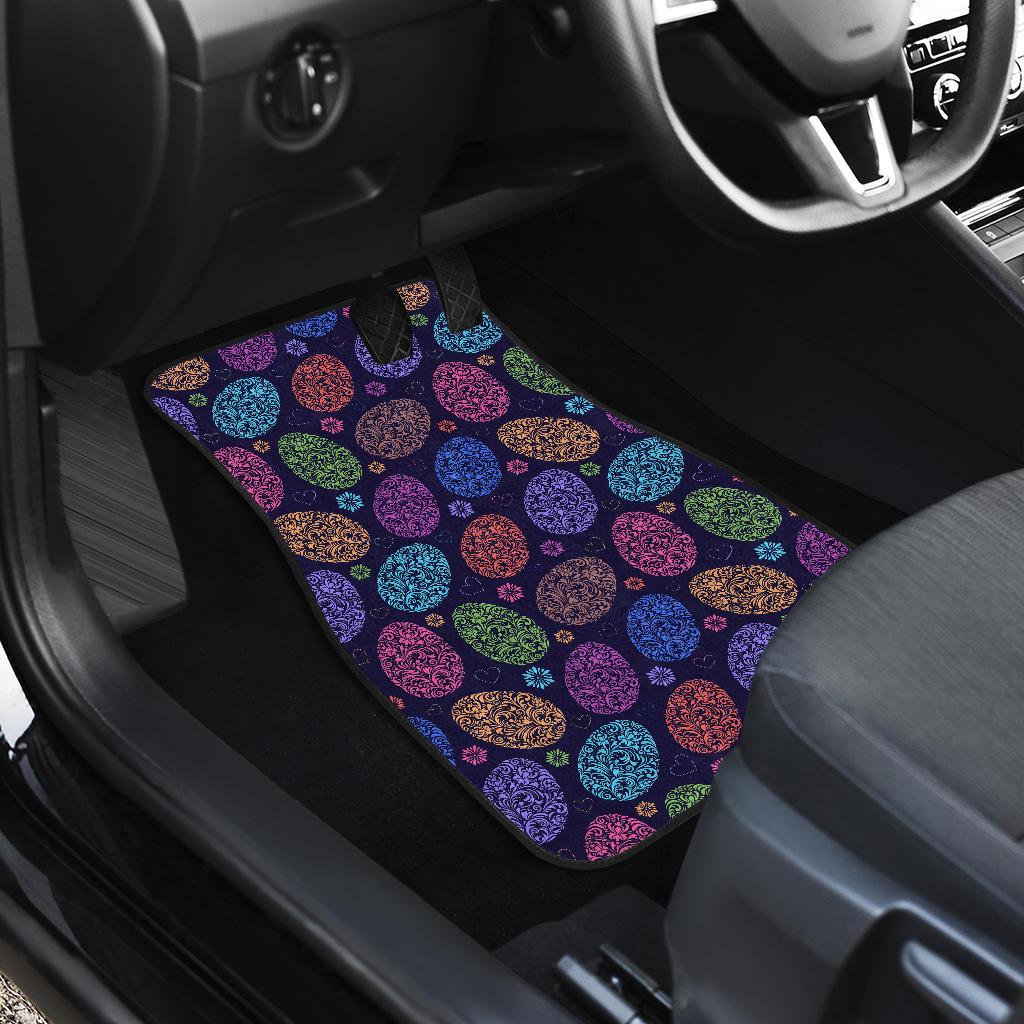Easter Eggs Pattern Print Design RB012 Car Floor Mats-JorJune