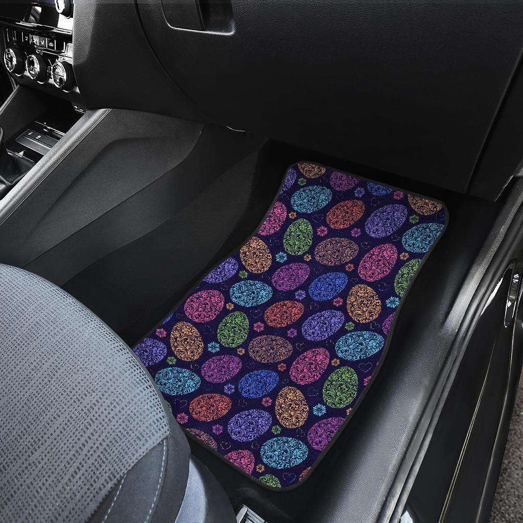 Easter Eggs Pattern Print Design RB012 Car Floor Mats-JorJune