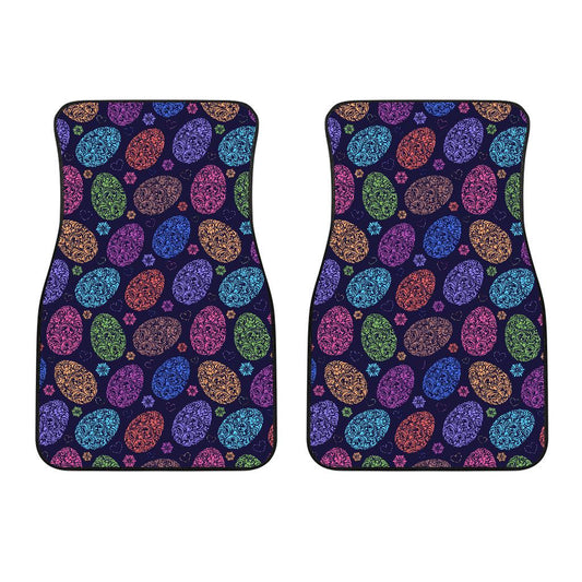 Easter Eggs Pattern Print Design RB012 Car Floor Mats-JorJune