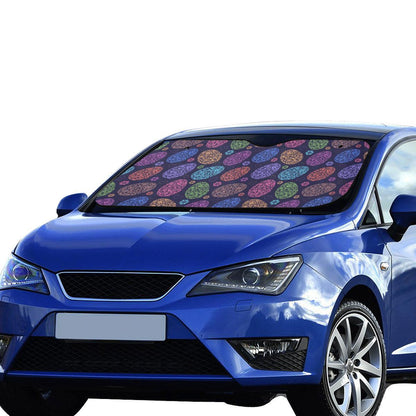 Easter Eggs Pattern Print Design RB012 Car Sun Shade-JorJune