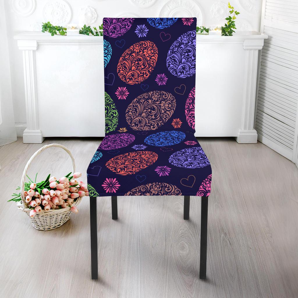Easter Eggs Pattern Print Design RB012 Dining Chair Slipcover-JORJUNE.COM