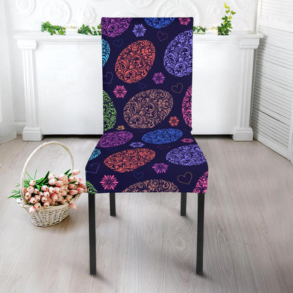 Easter Eggs Pattern Print Design RB012 Dining Chair Slipcover-JORJUNE.COM