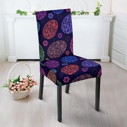 Easter Eggs Pattern Print Design RB012 Dining Chair Slipcover-JORJUNE.COM