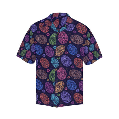 Easter Eggs Pattern Print Design RB012 Men Hawaiian Shirt-JorJune