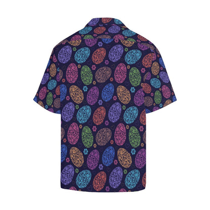 Easter Eggs Pattern Print Design RB012 Men Hawaiian Shirt-JorJune