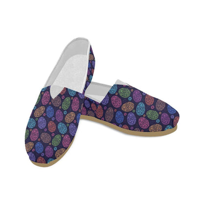 Easter Eggs Pattern Print Design RB012 Women Casual Shoes-JorJune.com