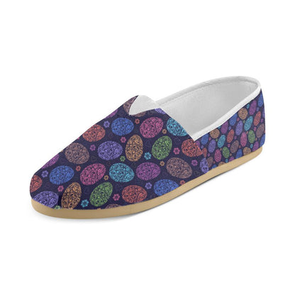 Easter Eggs Pattern Print Design RB012 Women Casual Shoes-JorJune.com