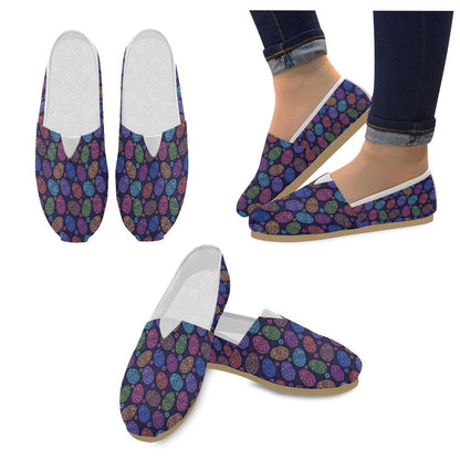 Easter Eggs Pattern Print Design RB012 Women Casual Shoes-JorJune.com