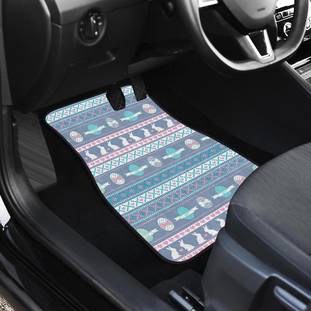 Easter Eggs Pattern Print Design RB013 Car Floor Mats-JorJune