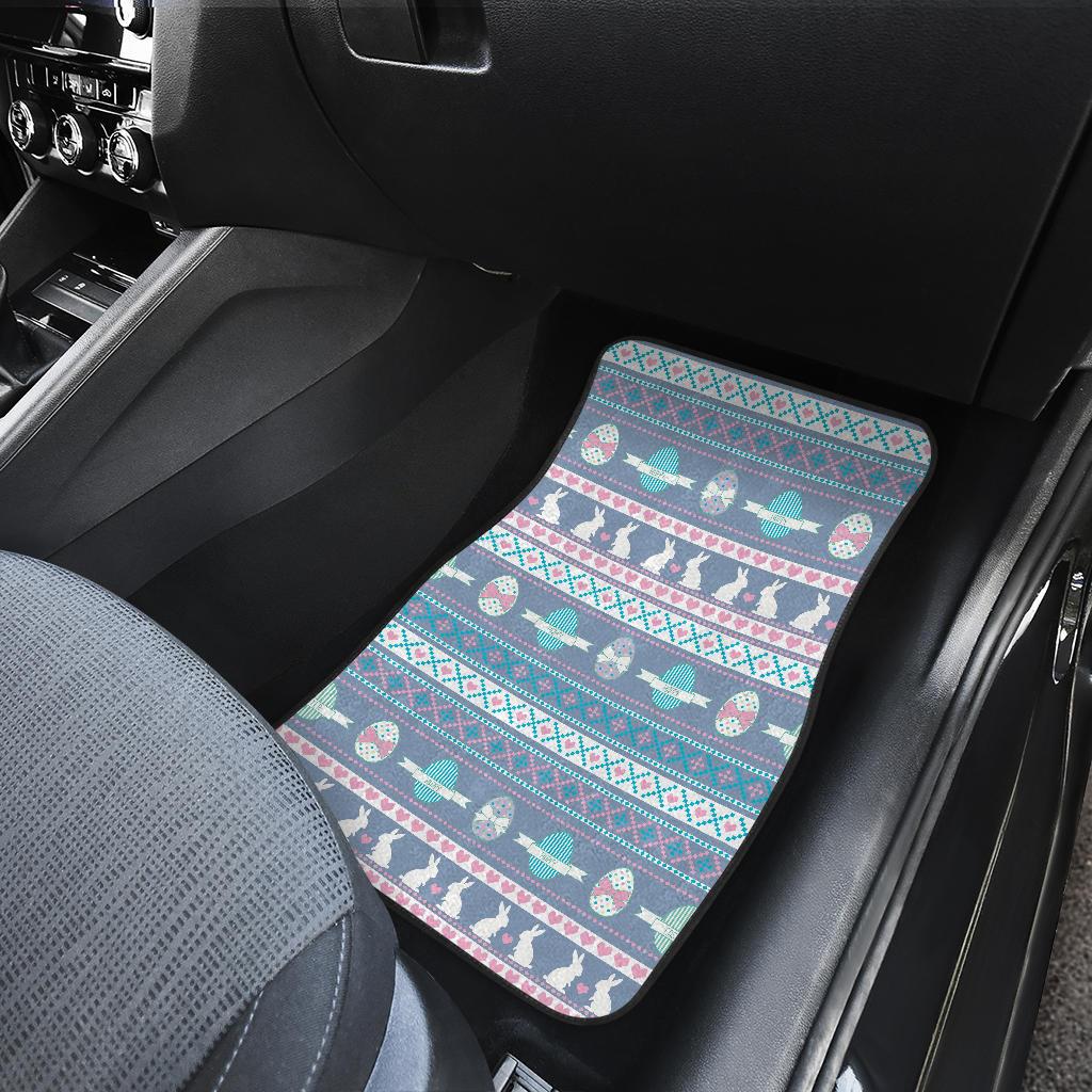 Easter Eggs Pattern Print Design RB013 Car Floor Mats-JorJune