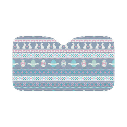 Easter Eggs Pattern Print Design RB013 Car Sun Shade-JorJune