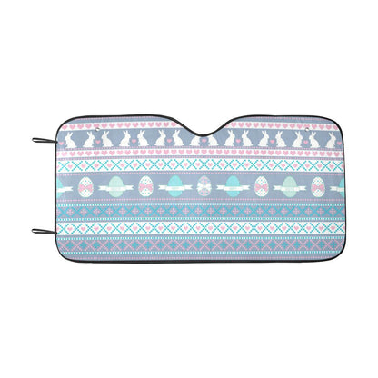 Easter Eggs Pattern Print Design RB013 Car Sun Shade-JorJune