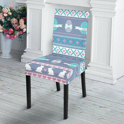 Easter Eggs Pattern Print Design RB013 Dining Chair Slipcover-JORJUNE.COM