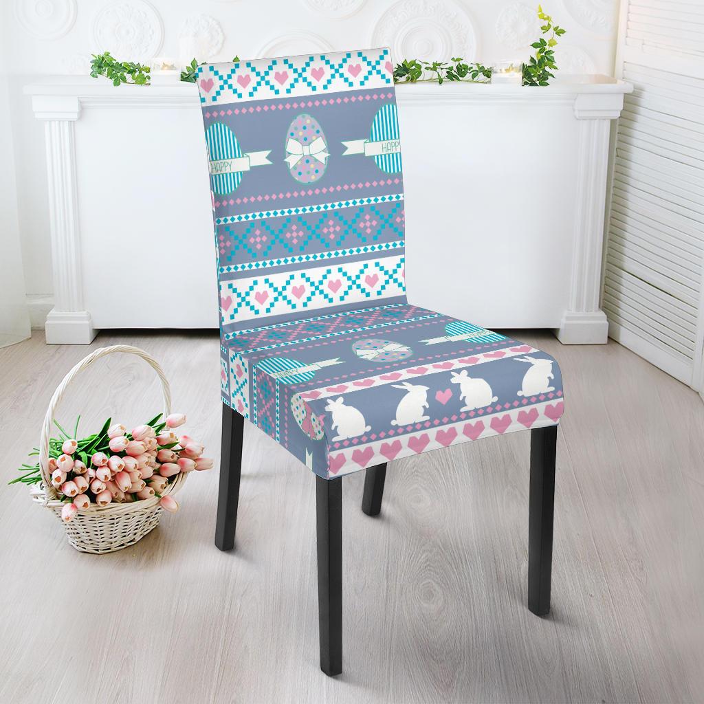 Easter Eggs Pattern Print Design RB013 Dining Chair Slipcover-JORJUNE.COM