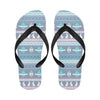 Easter Eggs Pattern Print Design RB013 Flip Flops-JorJune