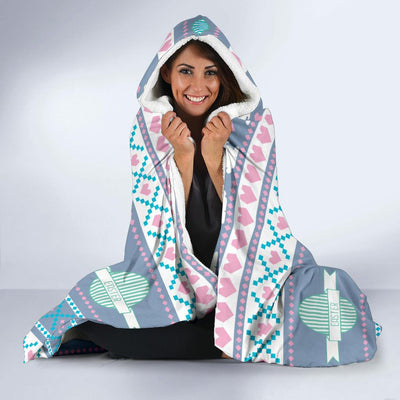 Easter Eggs Pattern Print Design RB013 Hooded Blanket-JORJUNE.COM