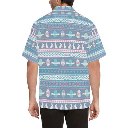 Easter Eggs Pattern Print Design RB013 Men Hawaiian Shirt-JorJune