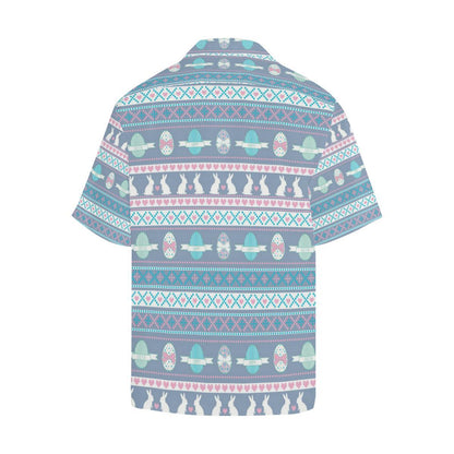 Easter Eggs Pattern Print Design RB013 Men Hawaiian Shirt-JorJune