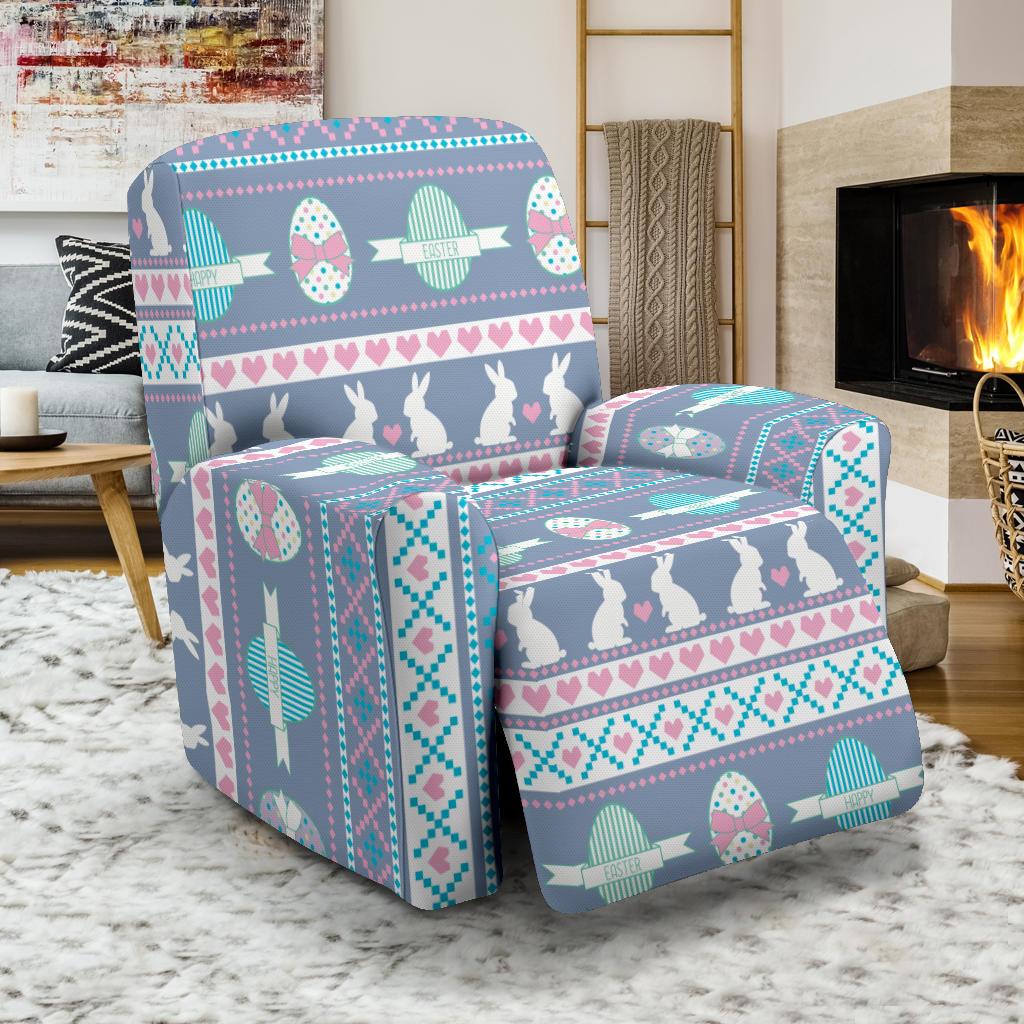 Easter Eggs Pattern Print Design RB013 Recliner Slipcover-JORJUNE.COM