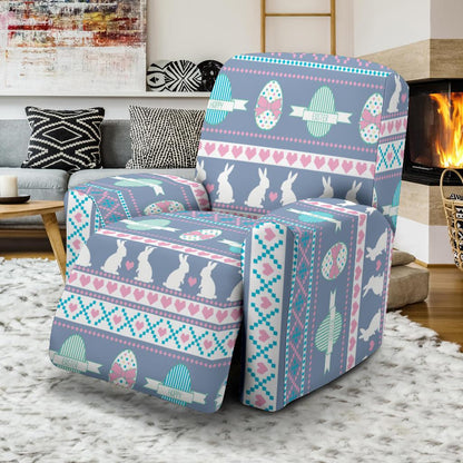 Easter Eggs Pattern Print Design RB013 Recliner Slipcover-JORJUNE.COM