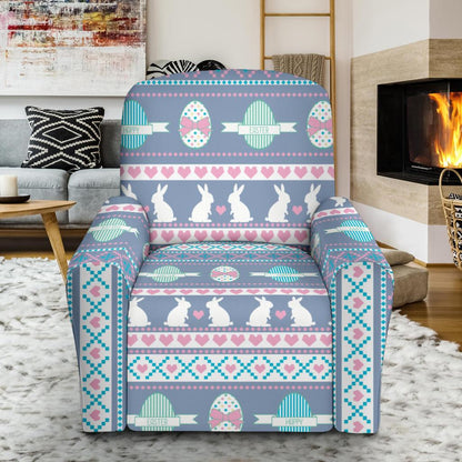 Easter Eggs Pattern Print Design RB013 Recliner Slipcover-JORJUNE.COM