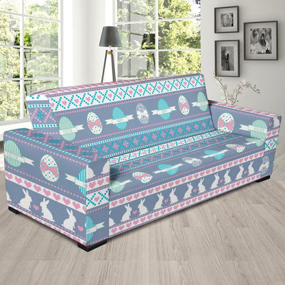 Easter Eggs Pattern Print Design RB013 Sofa Slipcover-JORJUNE.COM